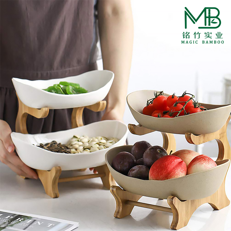 bamboo fruit stand