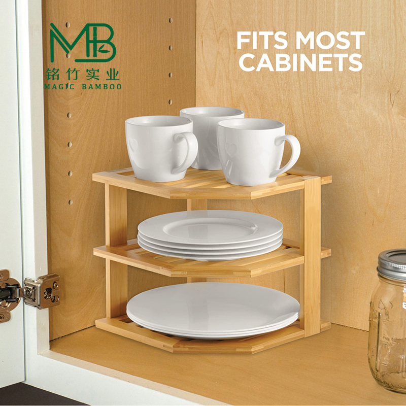 bamboo kitchen shelf