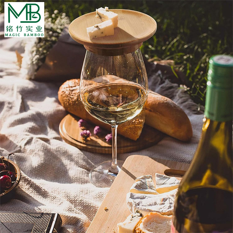 Bamboo Appetizer Glass Toppers-3