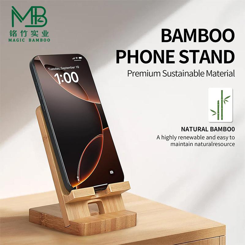 Bamboo Phone Stand-1