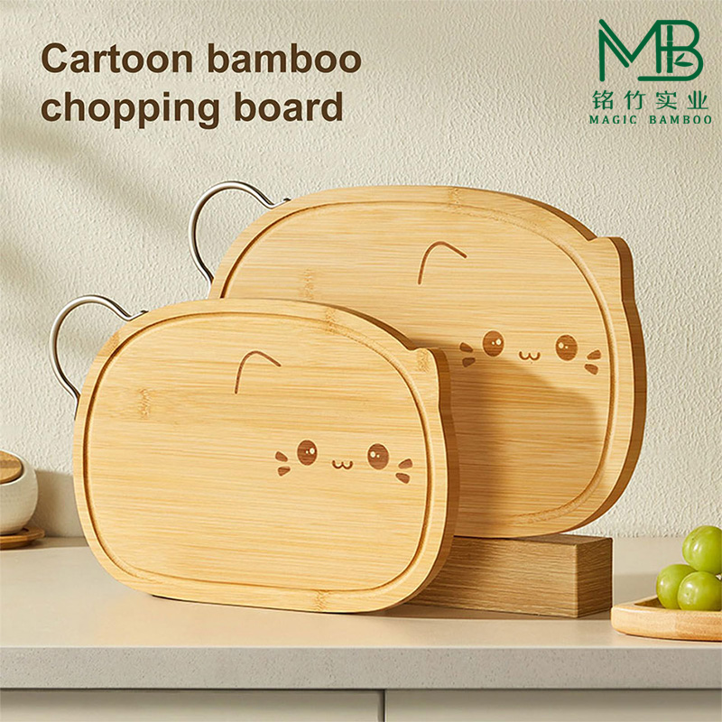Bamboo cartoon cutting board-1