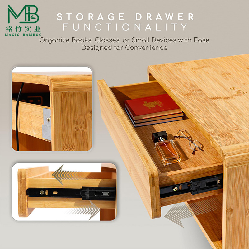 Bamboo wall mounted drawers-2