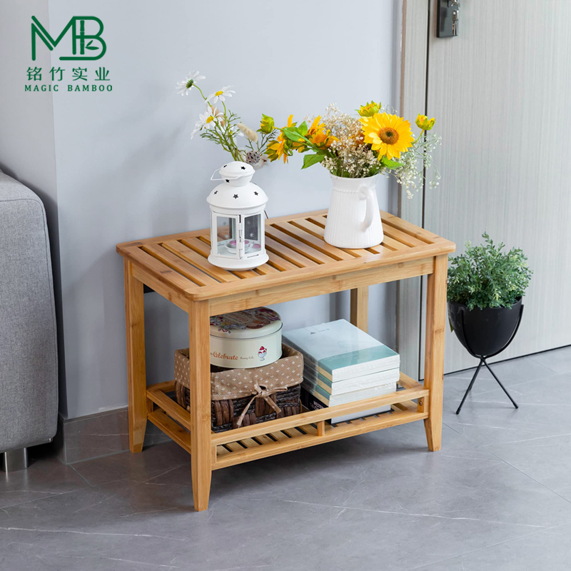 bamboo bathroom bench