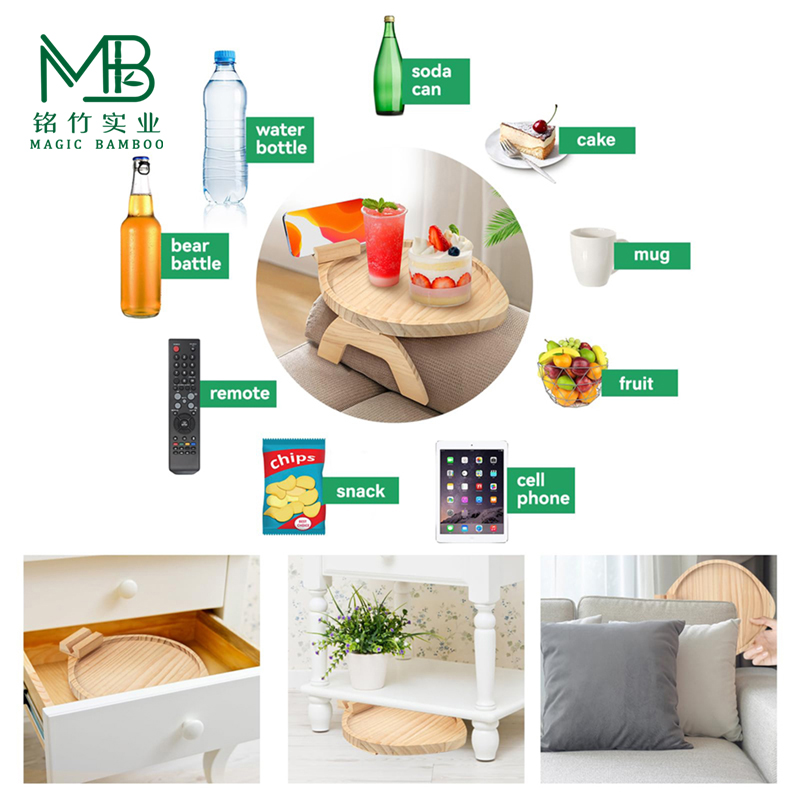 folding sofa armrest tray