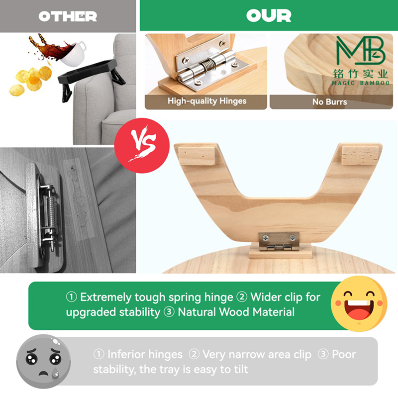 folding sofa armrest tray