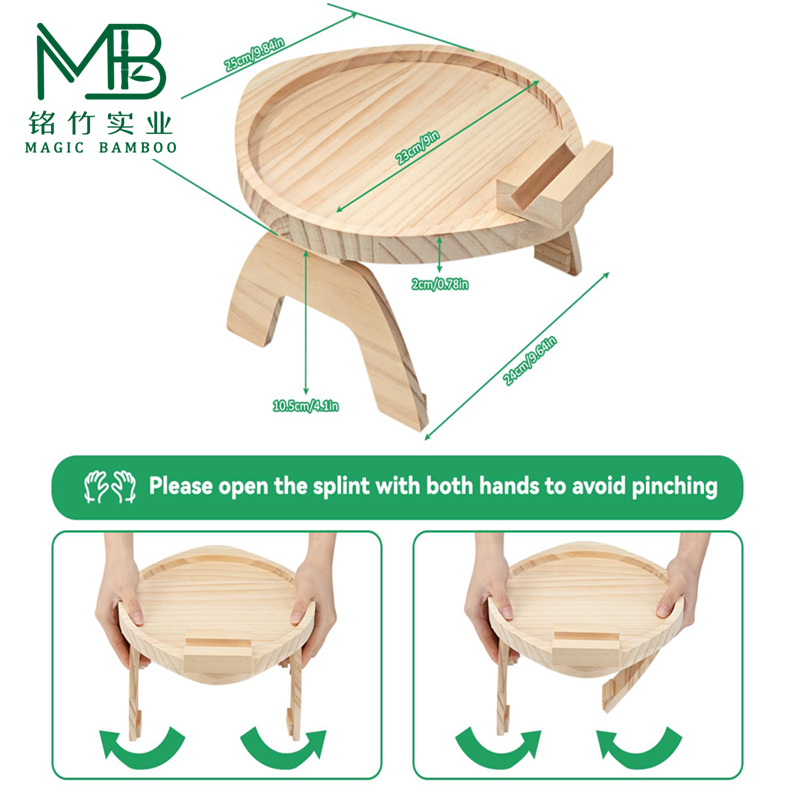 folding sofa armrest tray