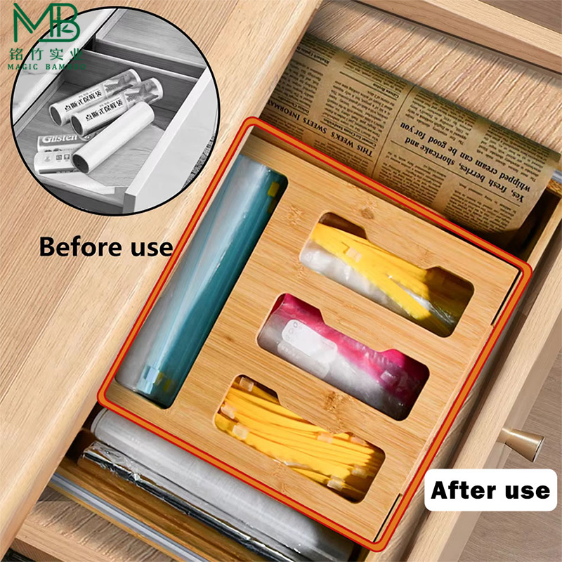 plastic wrap storage box-7