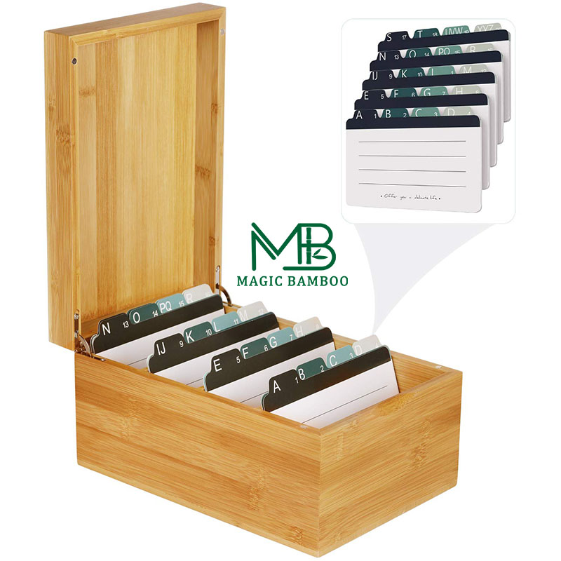 Madera Tarjetero Escritorio Business Card Holder Tarjetero De