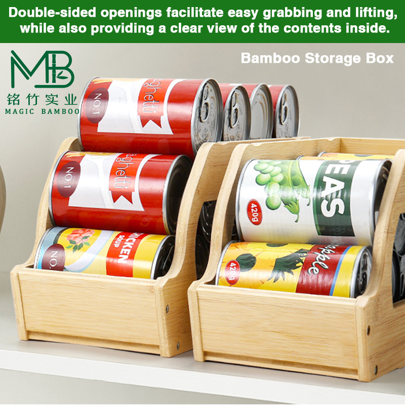 Bamboo can organizer