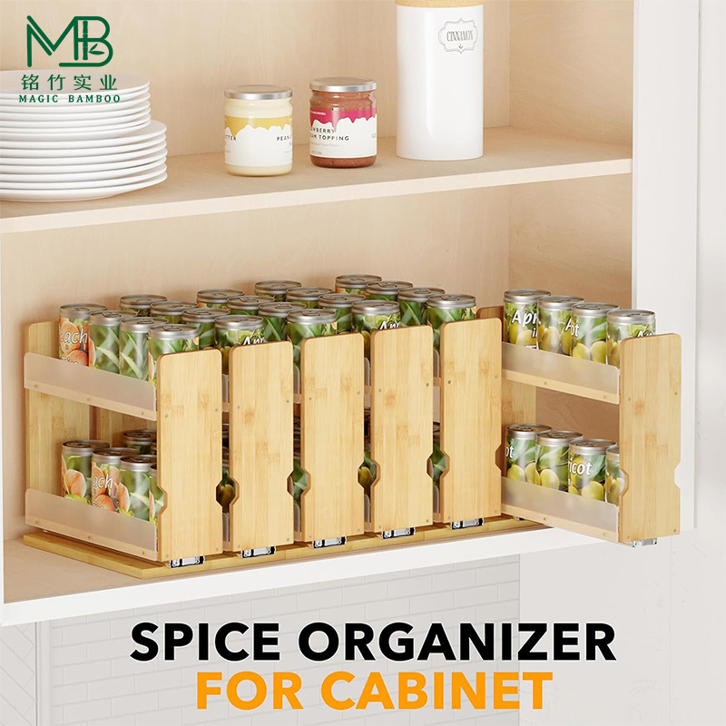 Bamboo spice rack