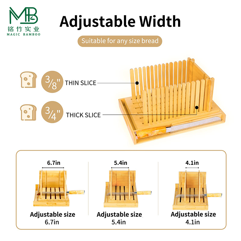 Bamboo bread slicer
