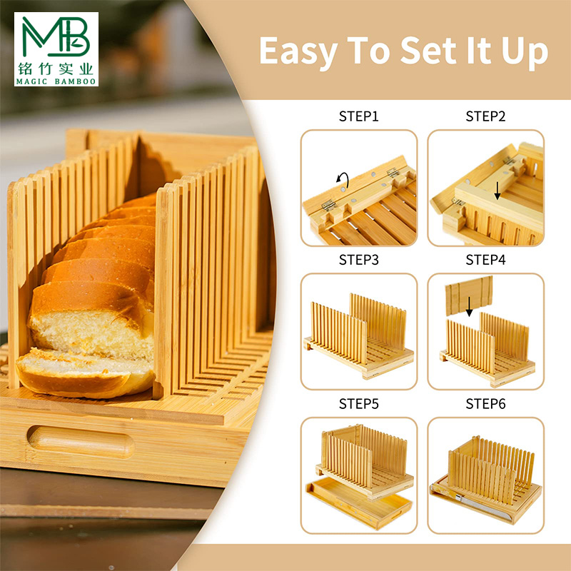 Bamboo bread slicer
