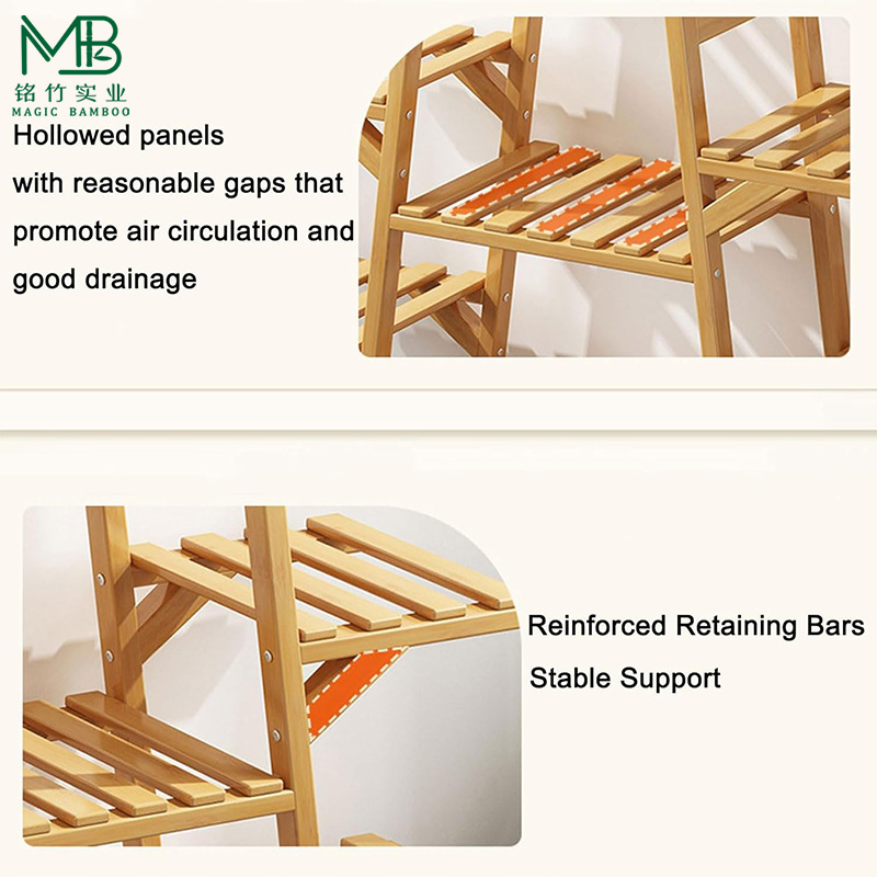 bamboo plant stand