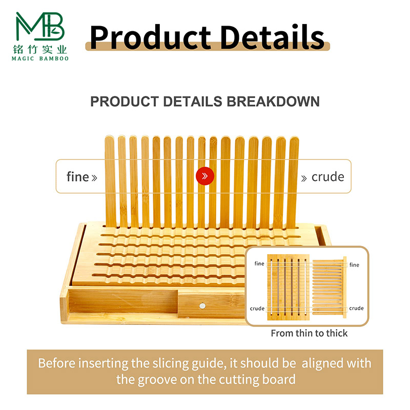 Bamboo bread slicer