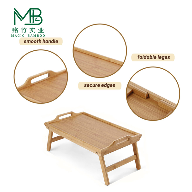bamboo folding serving tray