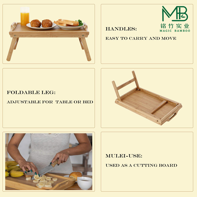 bamboo folding serving tray