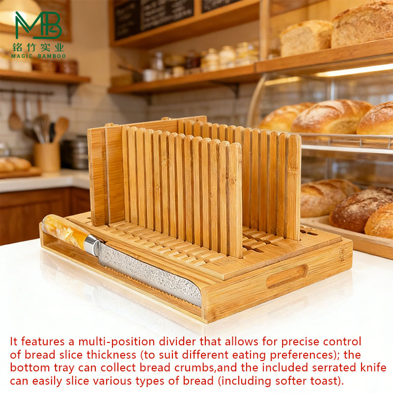 Bamboo bread slicer