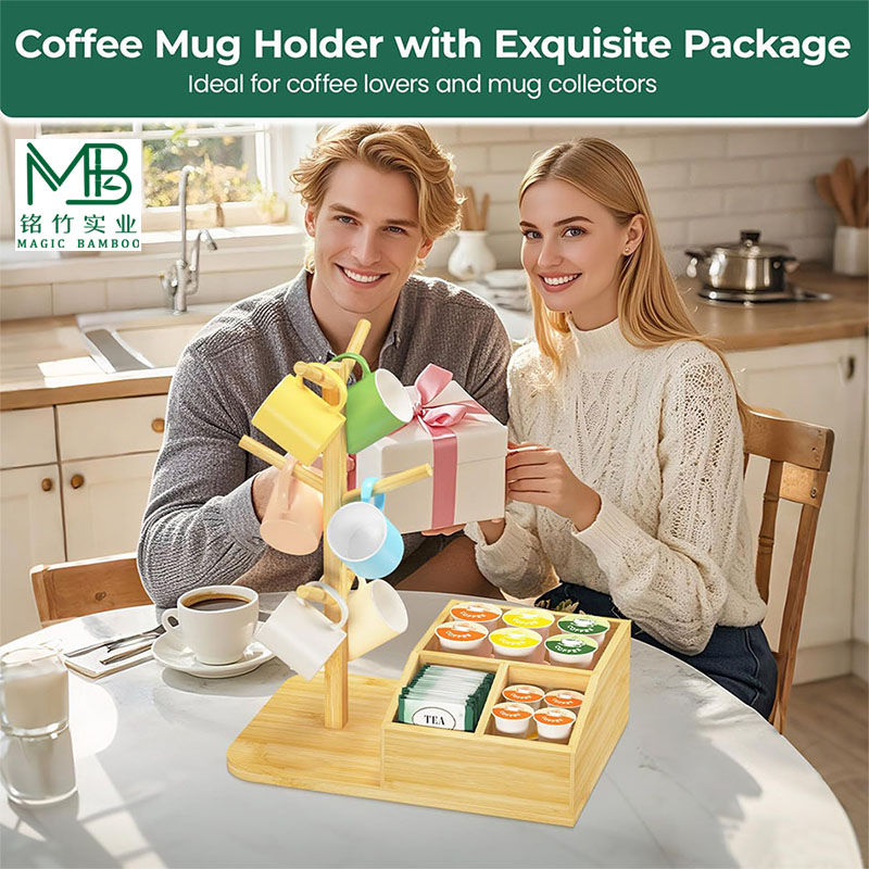 Bamboo coffee storage rack-4