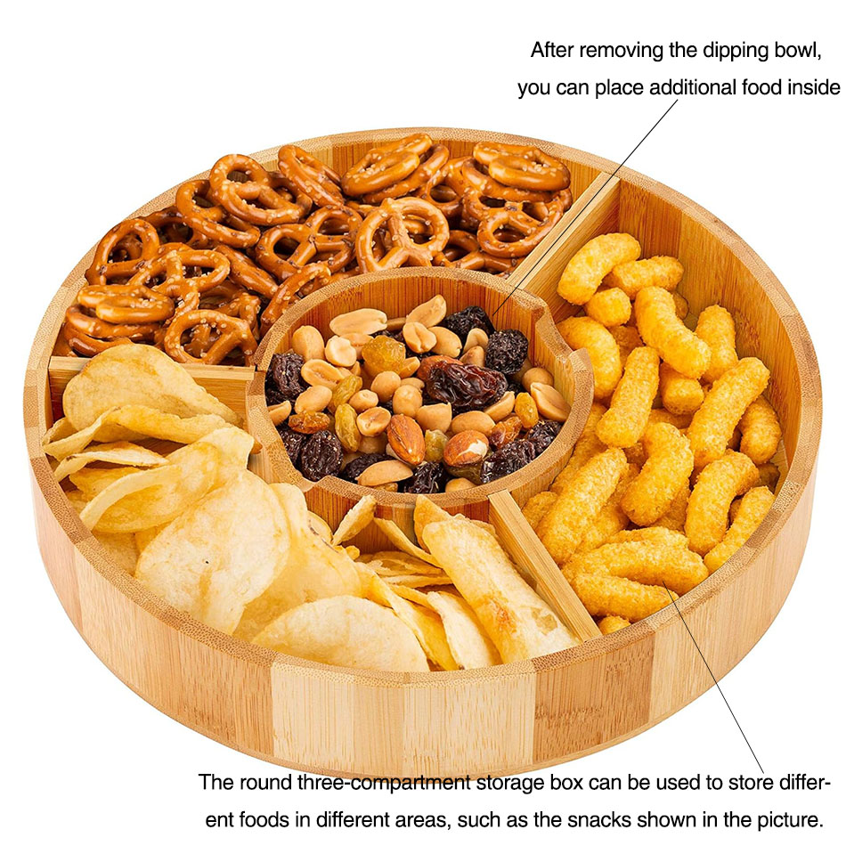 Bamboo snack platter