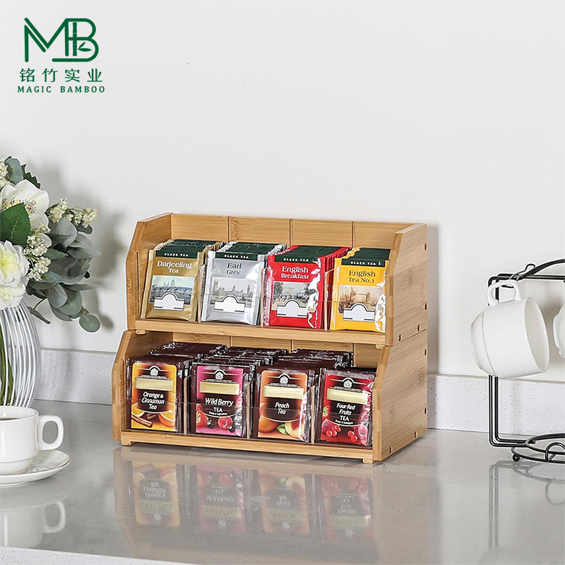 bamboo tea organizer